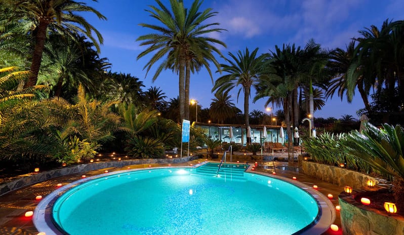SEASIDE PALM BEACH -  POOL AT NIGHT